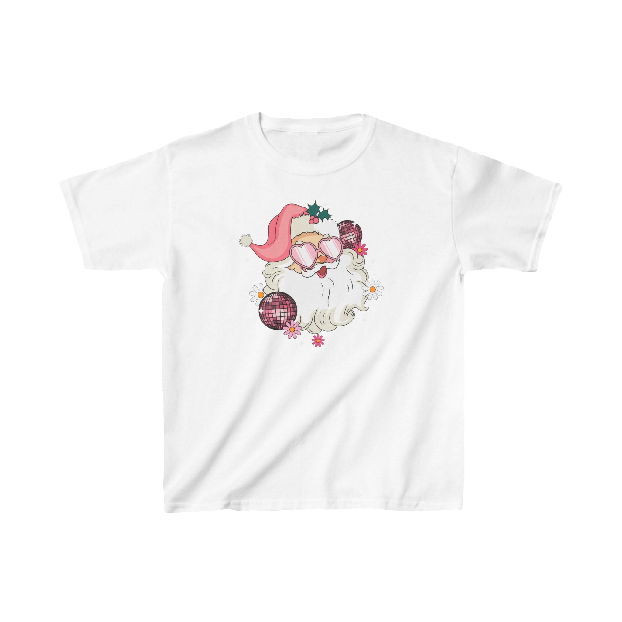 Christmas Santa Pink Kids Shirt 