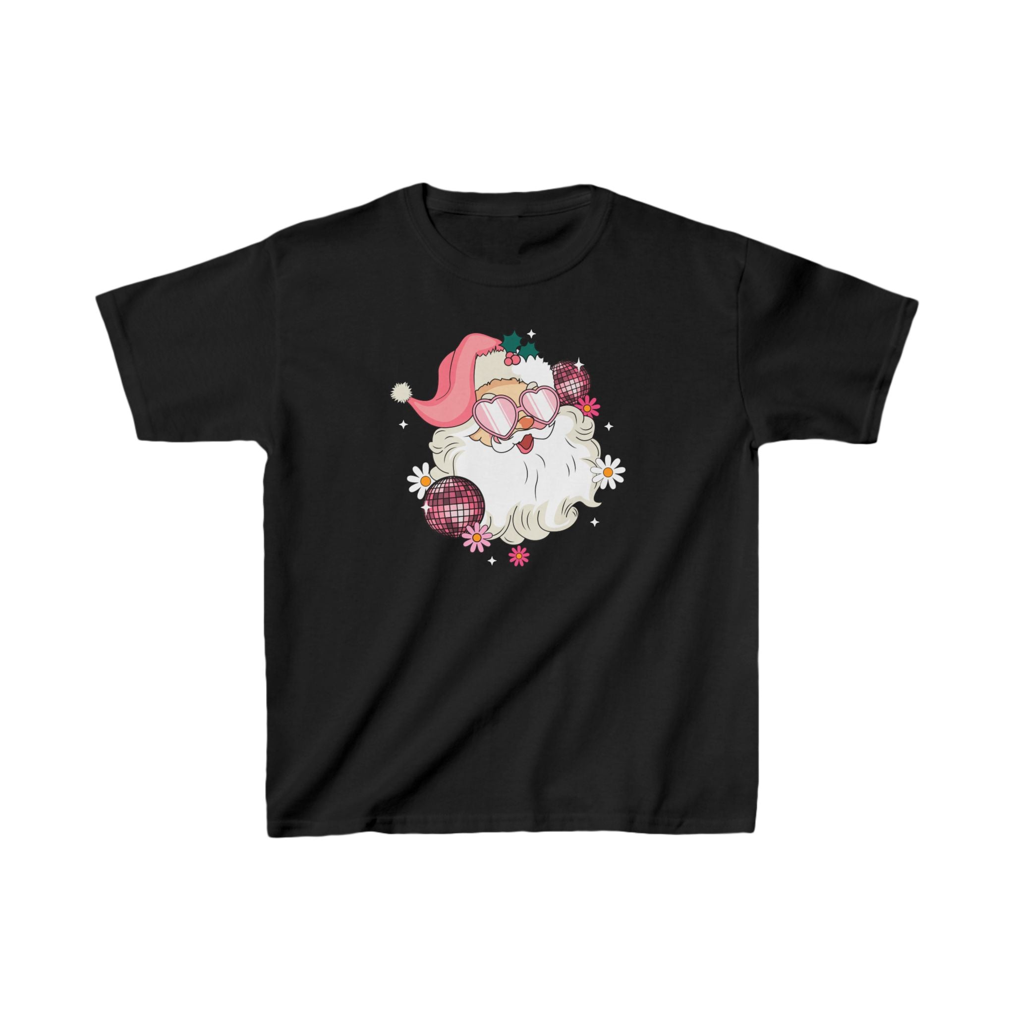 Christmas Santa Pink Kids T-Shirt 