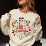 Mickey Tis The Season Sweatshirt, Disney Christmas Tis the Season Sweatshirt, Mickey and Friends Shirt, Disney Christmas Sweater, Tis The Season Shirt