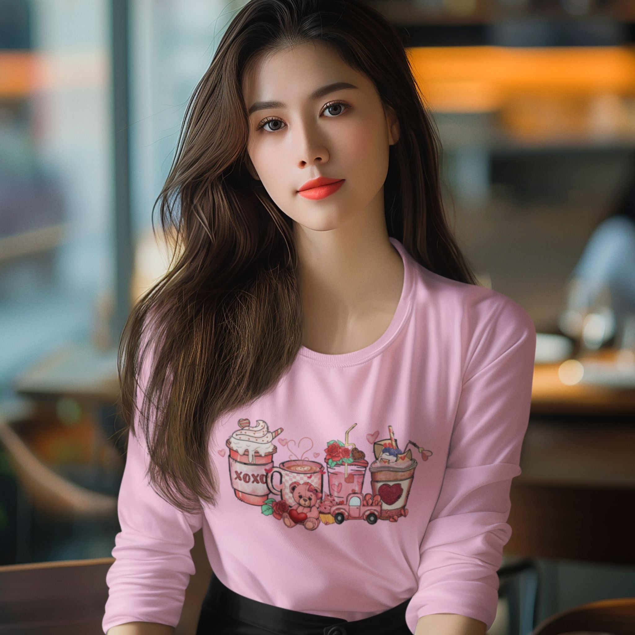 Coffee Valentine Long Sleeve shirt