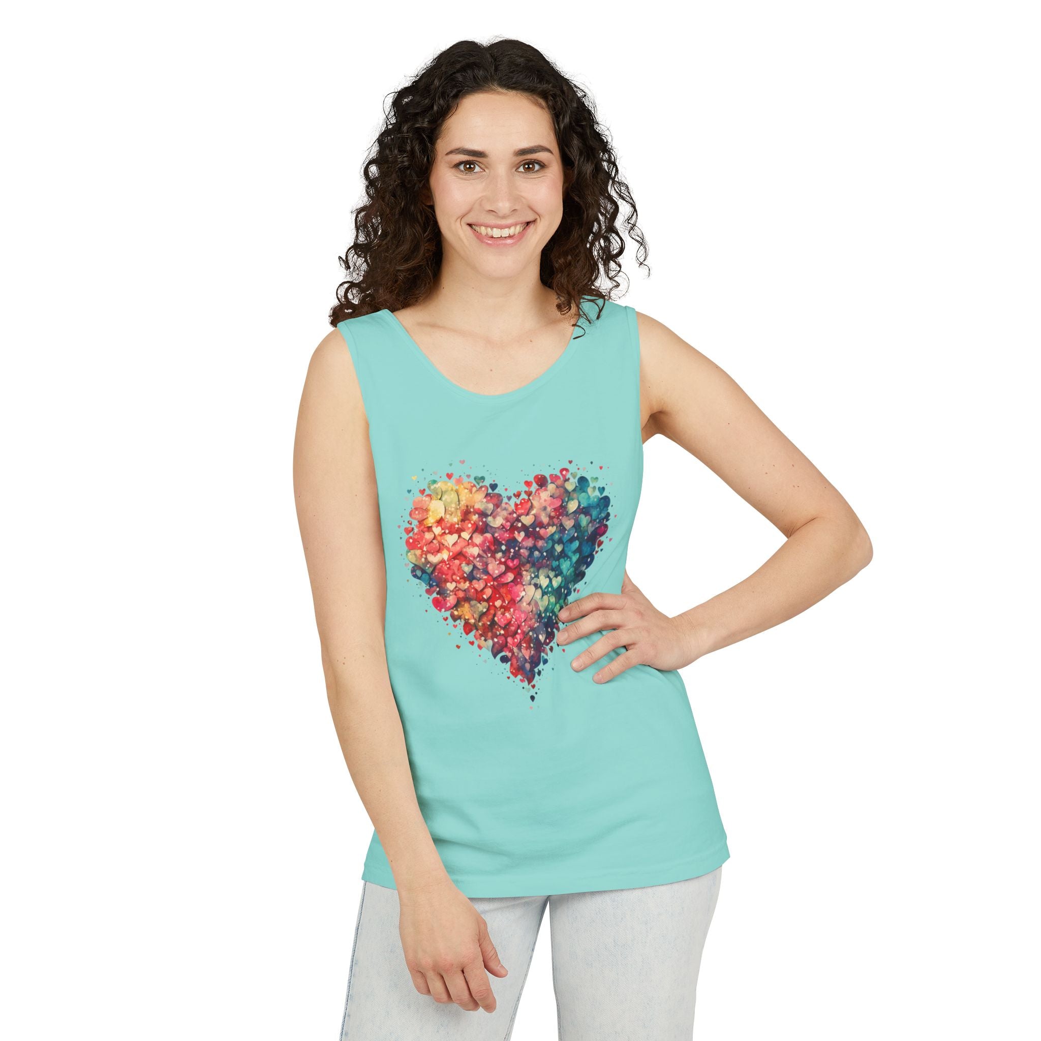 Colorful Heart Tank Top