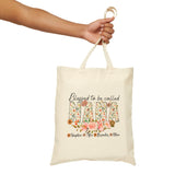 Custom Blessed To Be Called Nana Cotton Tote Bag With Kids Names