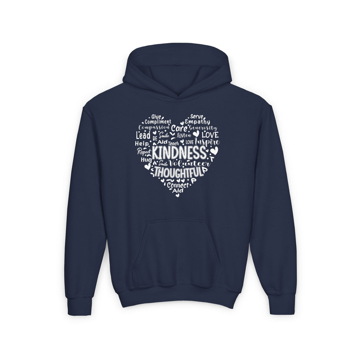 Cute Heart Be Kind Graphic Kids Hoodie