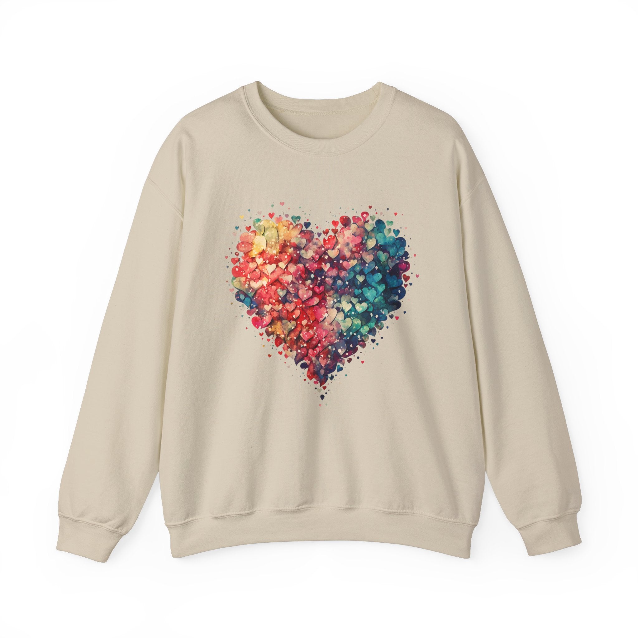 Cute Watercolor Heart Sweatshirt