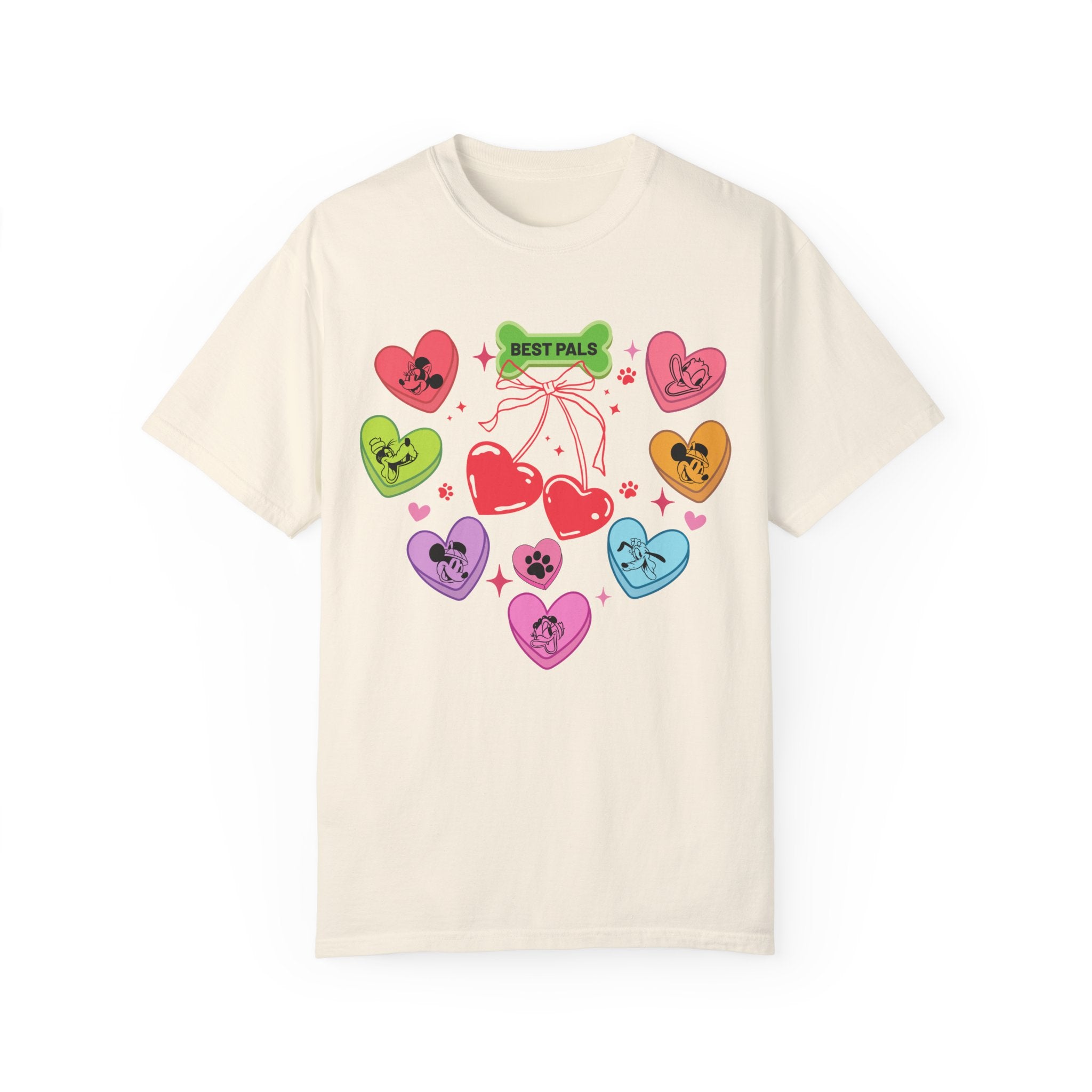 Disney Mickey And Friends Valentine's Candy Hearts Shirt