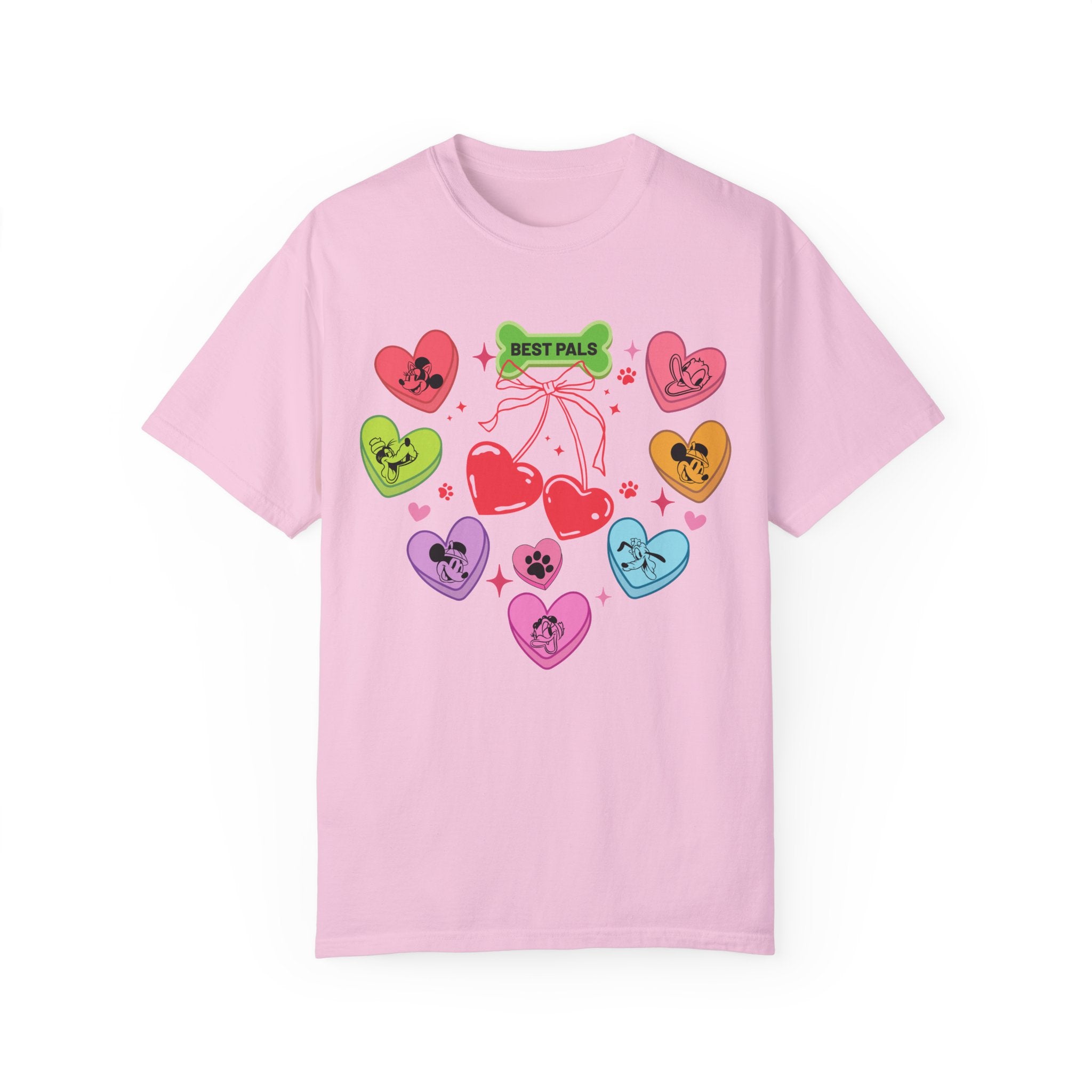 Disney Mickey And Friends Valentine's Candy Hearts T-Shirt