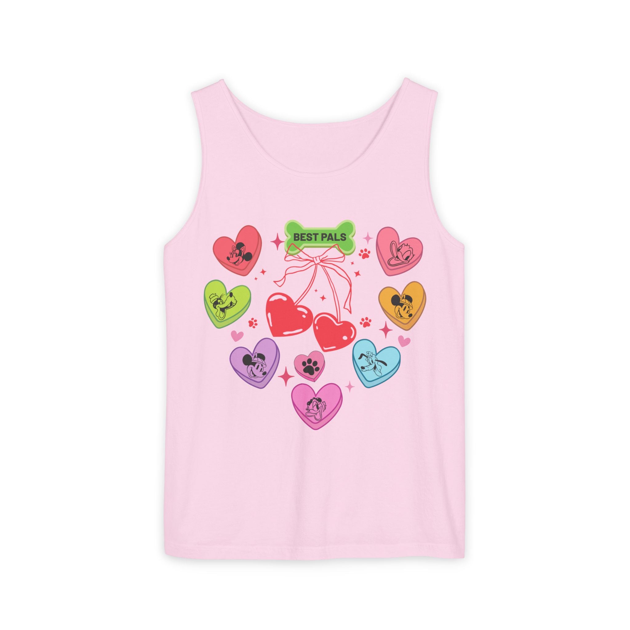 Disney Mickey And Friends Valentines Hearts Tank Top