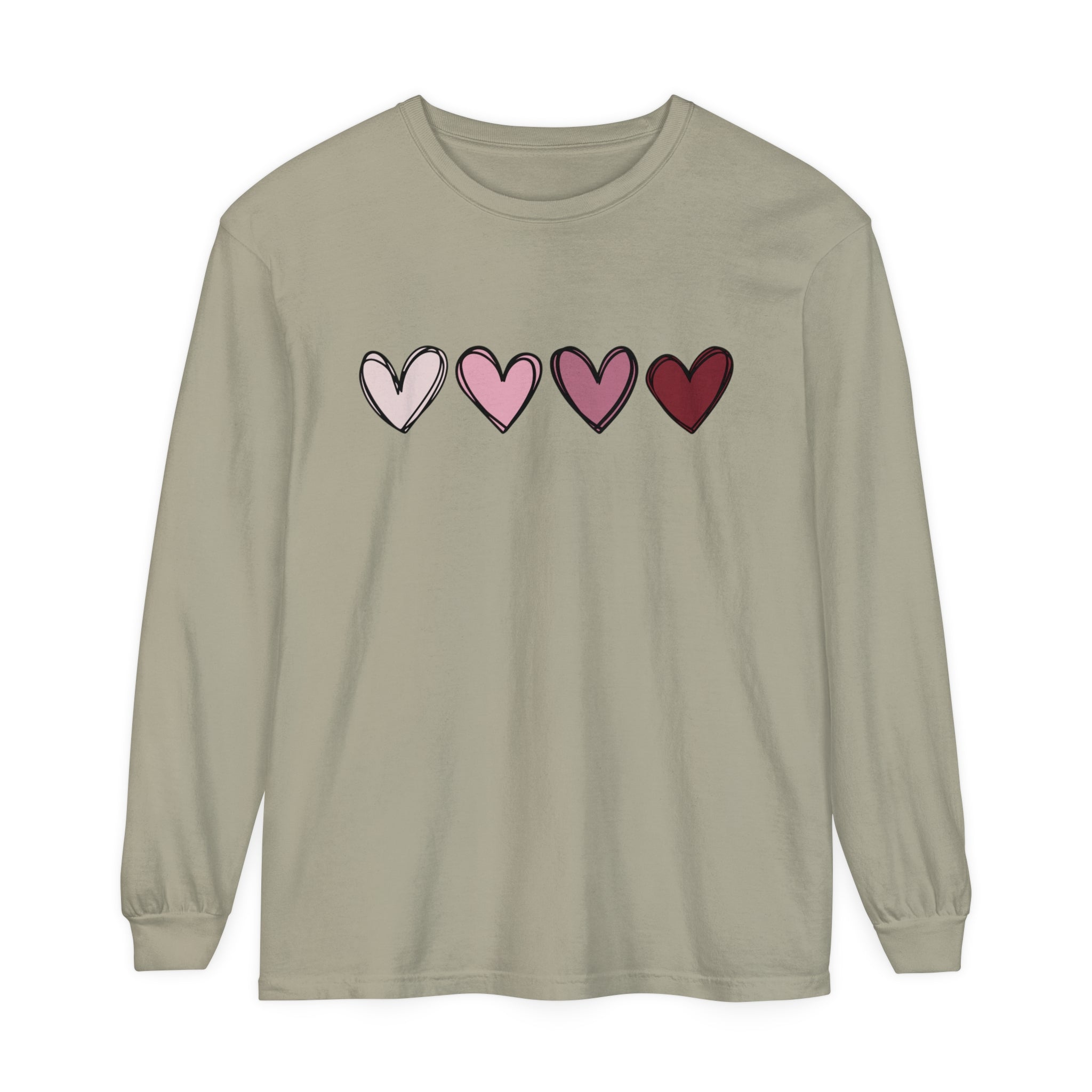 Double Hearts Long Sleeve T-Shirt