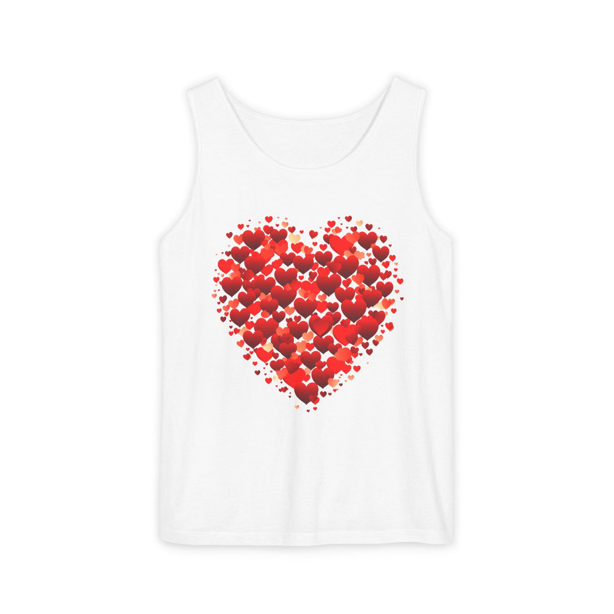 Double Red Heart Tank Top