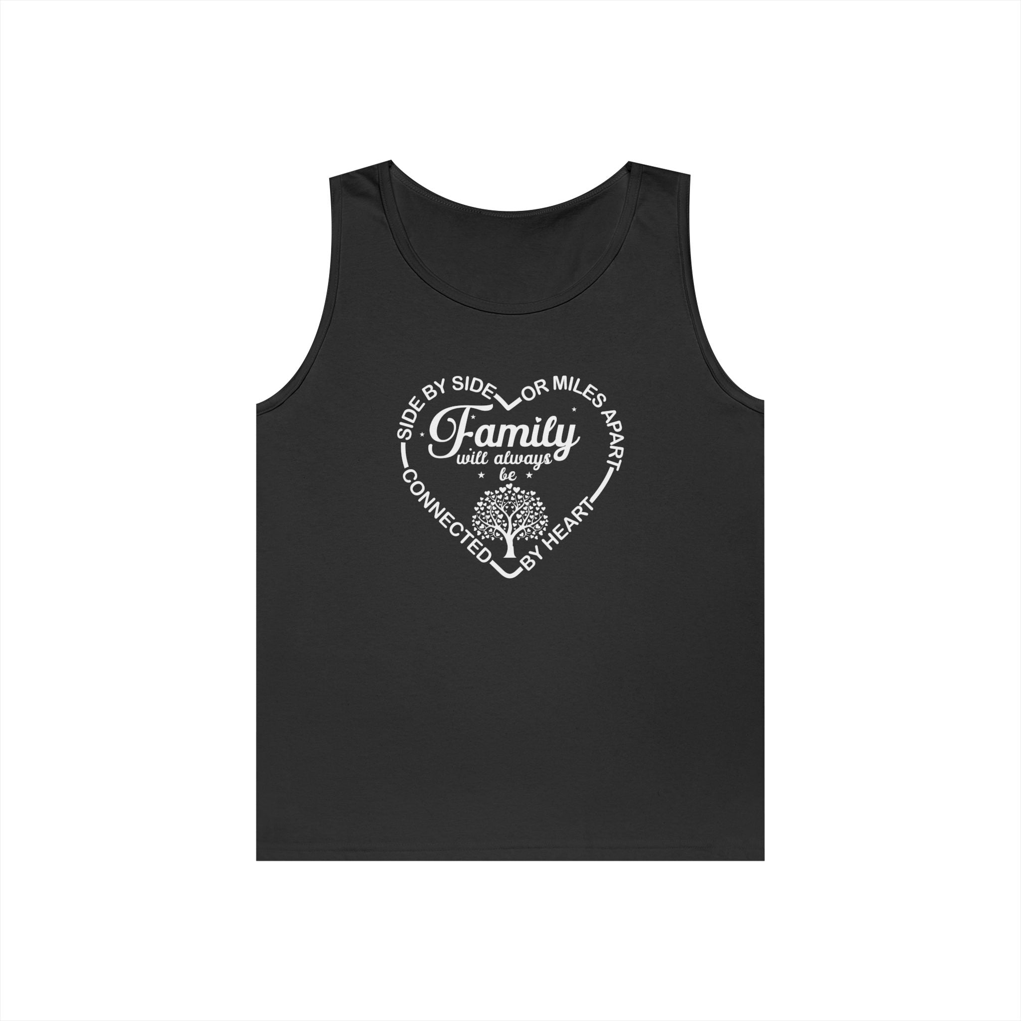 Family Will Always Be Connected By Heart Tank Top Shirt