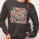 I Don't Have Enough Middle Fingers For Cancer Long Sleeve Shirt