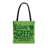 I Wear Green For Mental Health Awareness Bag