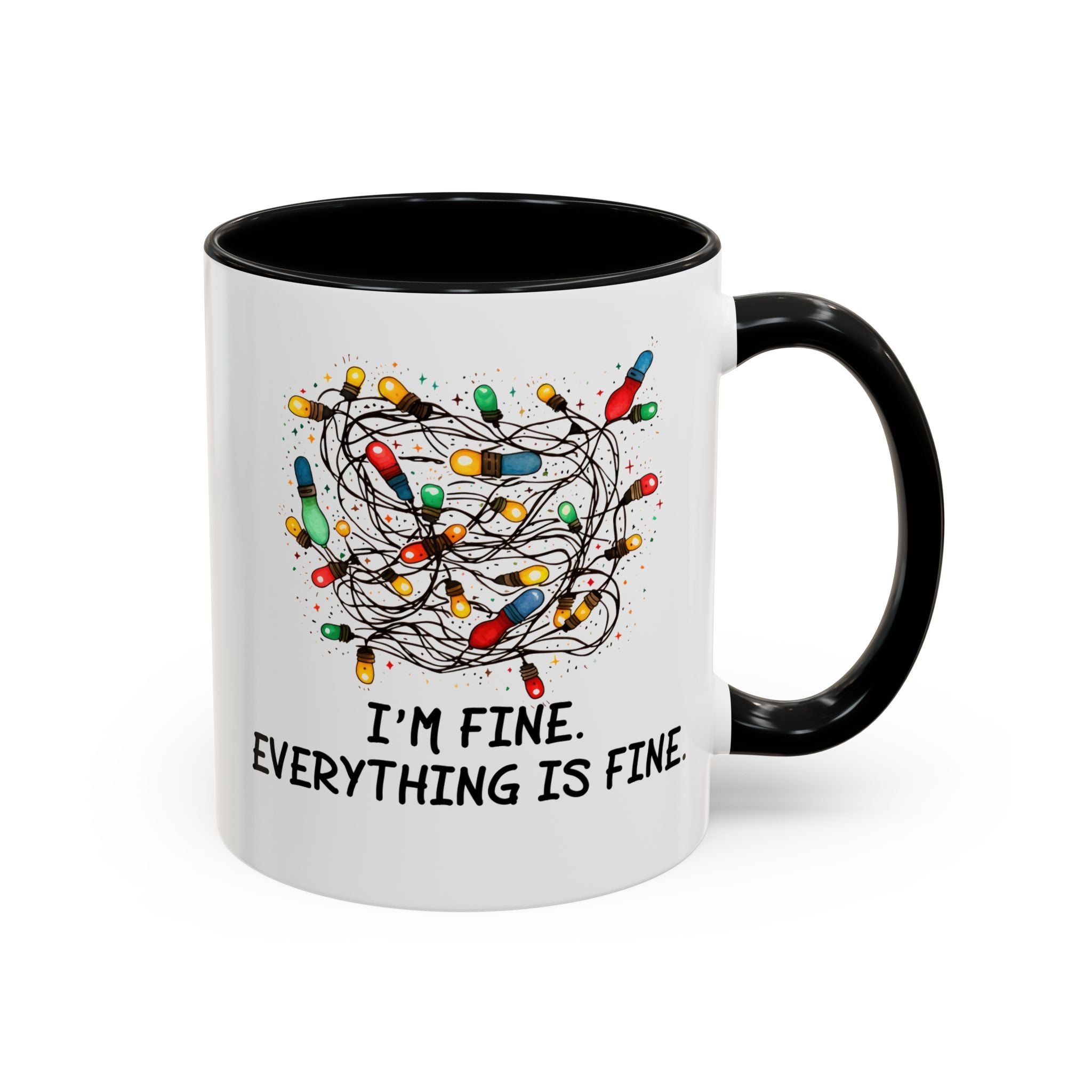 I'm Fine Everything Is Fine Christmas Mug