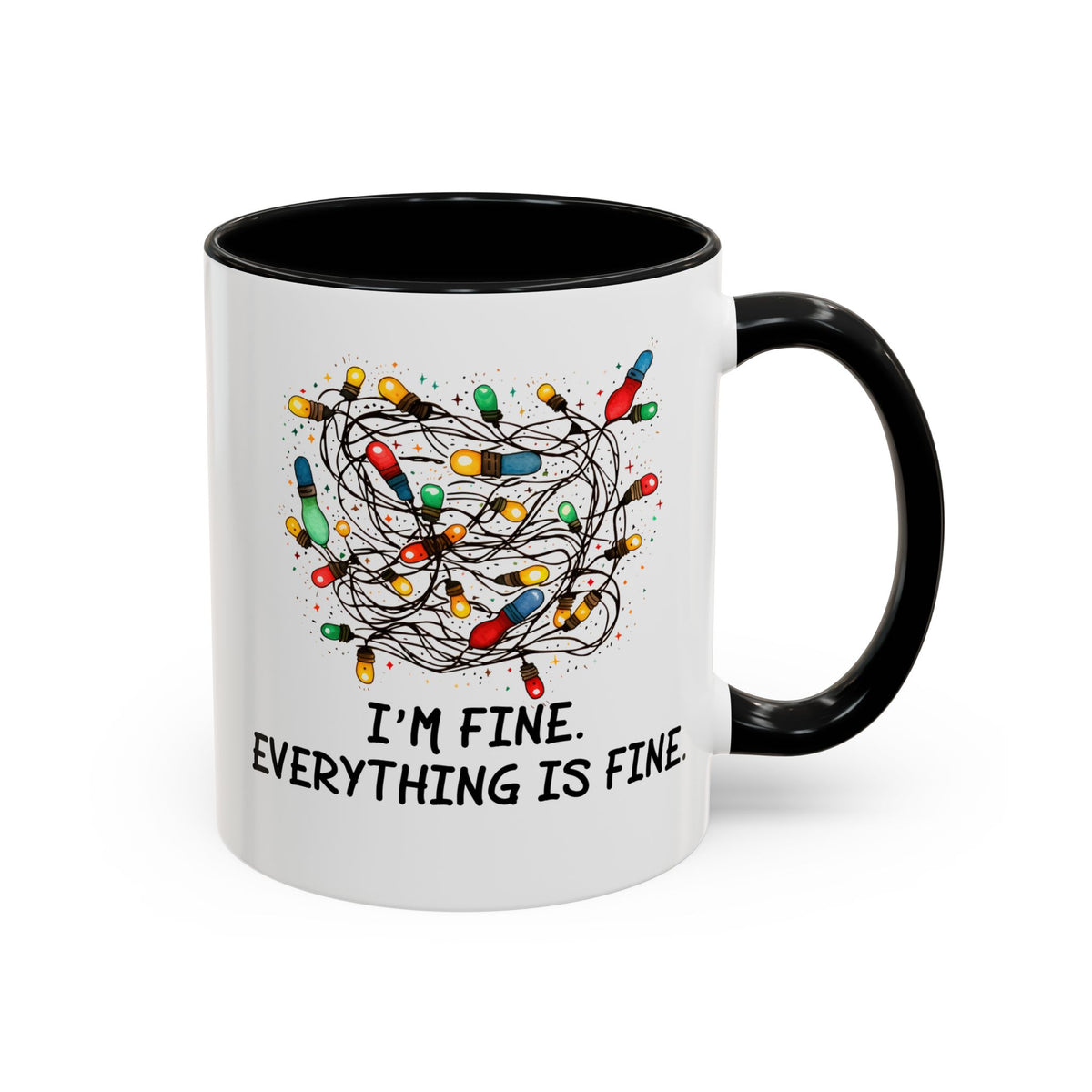 I'm Fine Everything Is Fine Christmas Mug