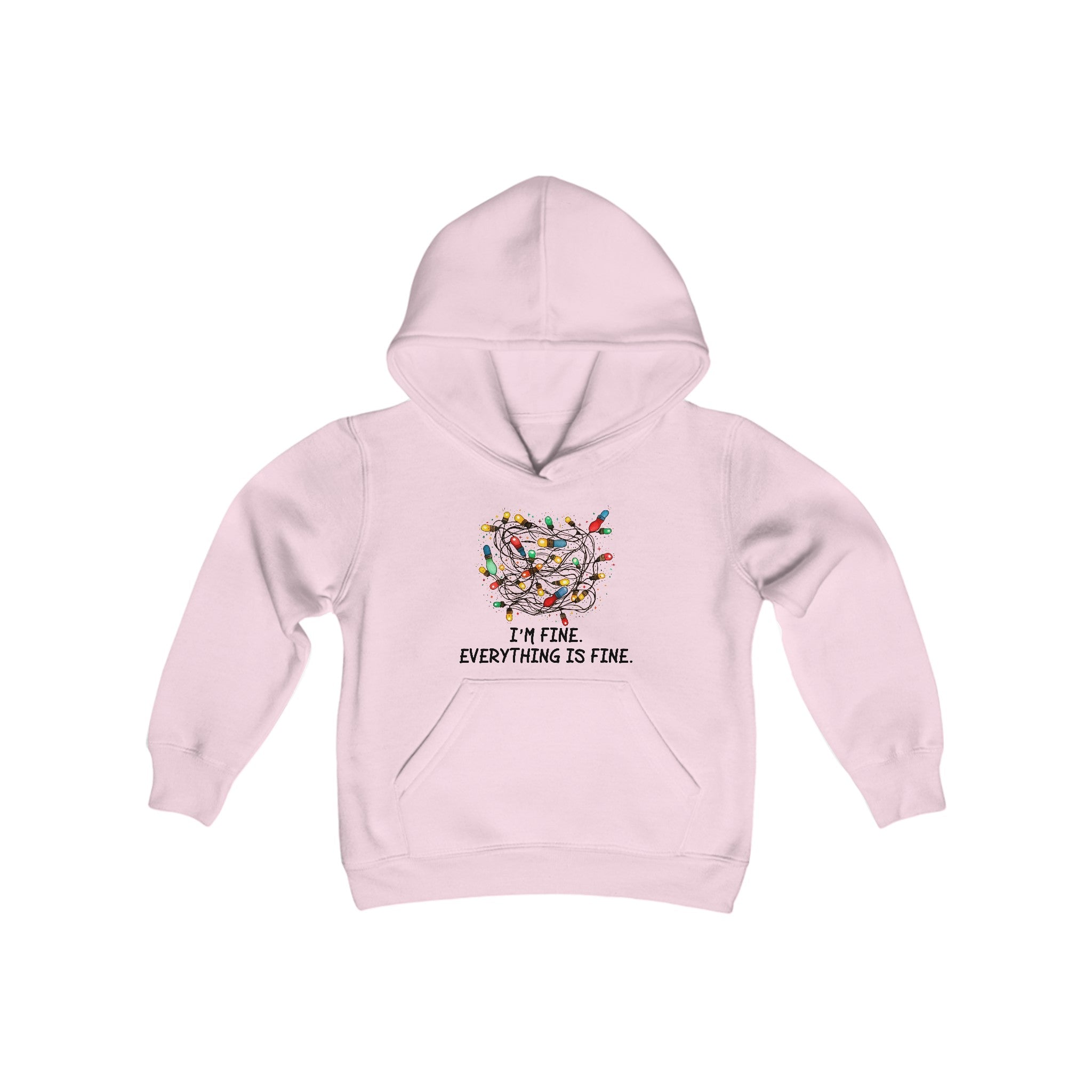 I'm Fine Everything is Fine Christmas Hoodie for Kids