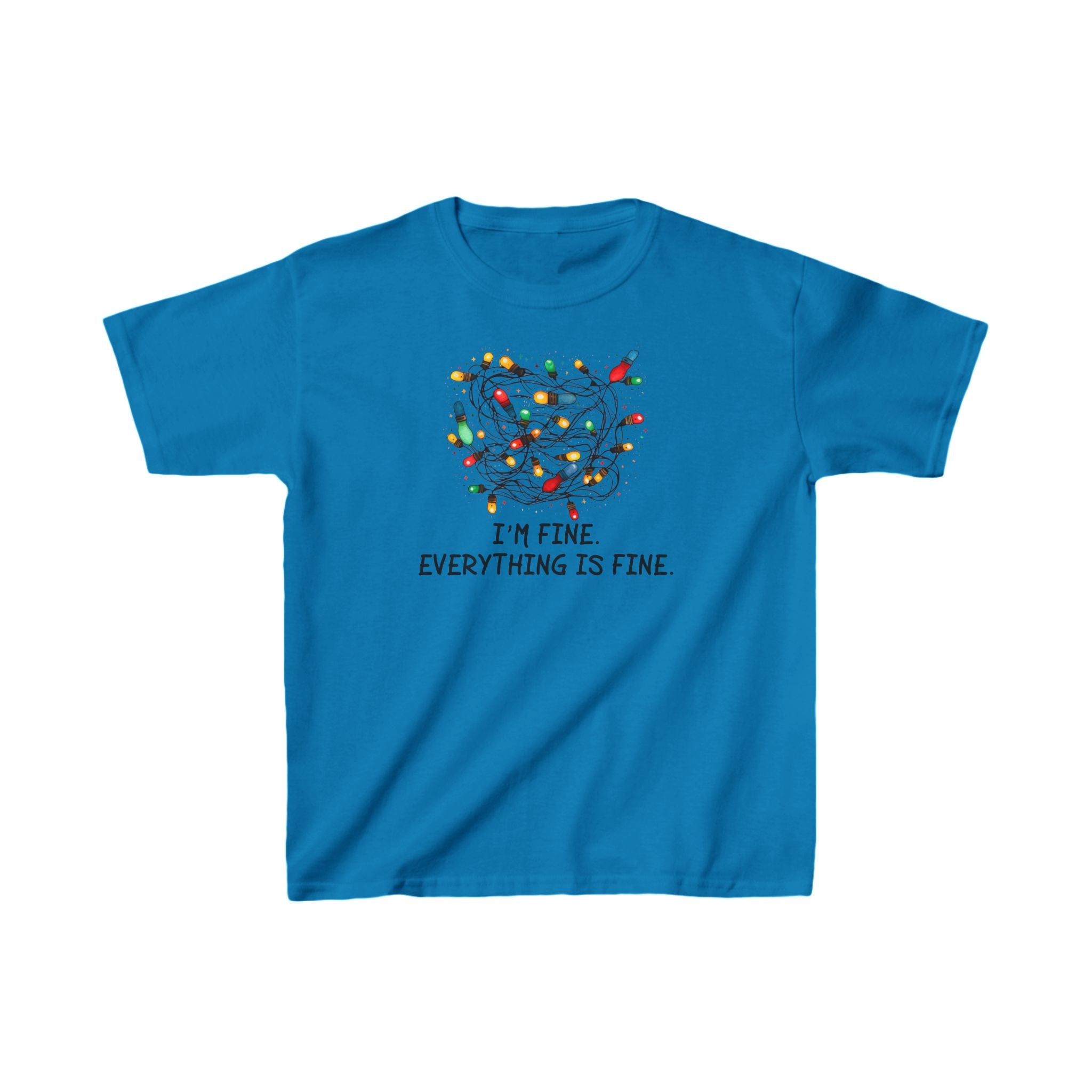 I'm Fine Everything is Fine Christmas Kids T-Shirt 