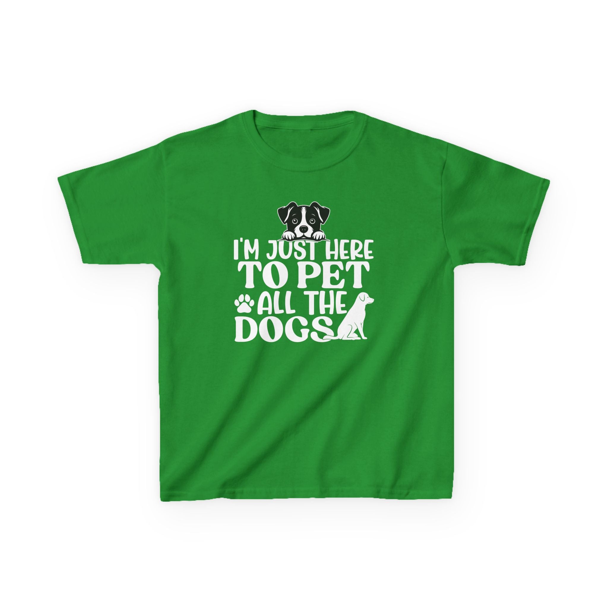 I'm Here To Pet All The Dogs Kids T-Shirt