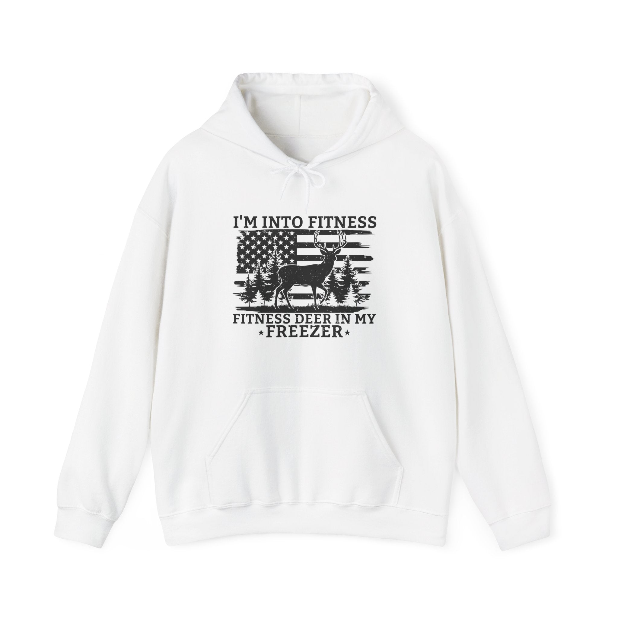I'm Into Fitness Fitness Deer in My Freezer Father's Day Hoodie