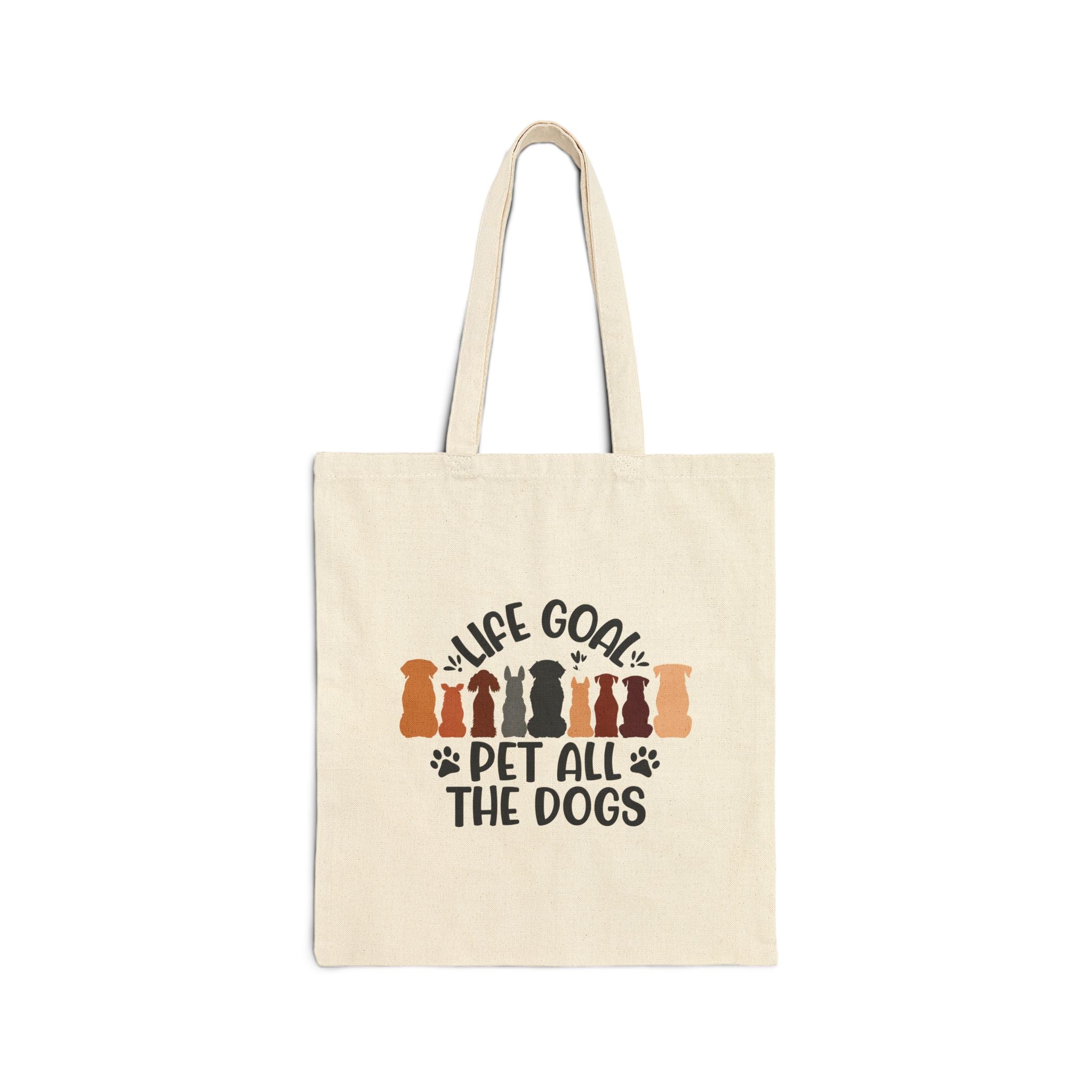 Life Goal Pet All The Dog Canvas Cotton Tote Bag
