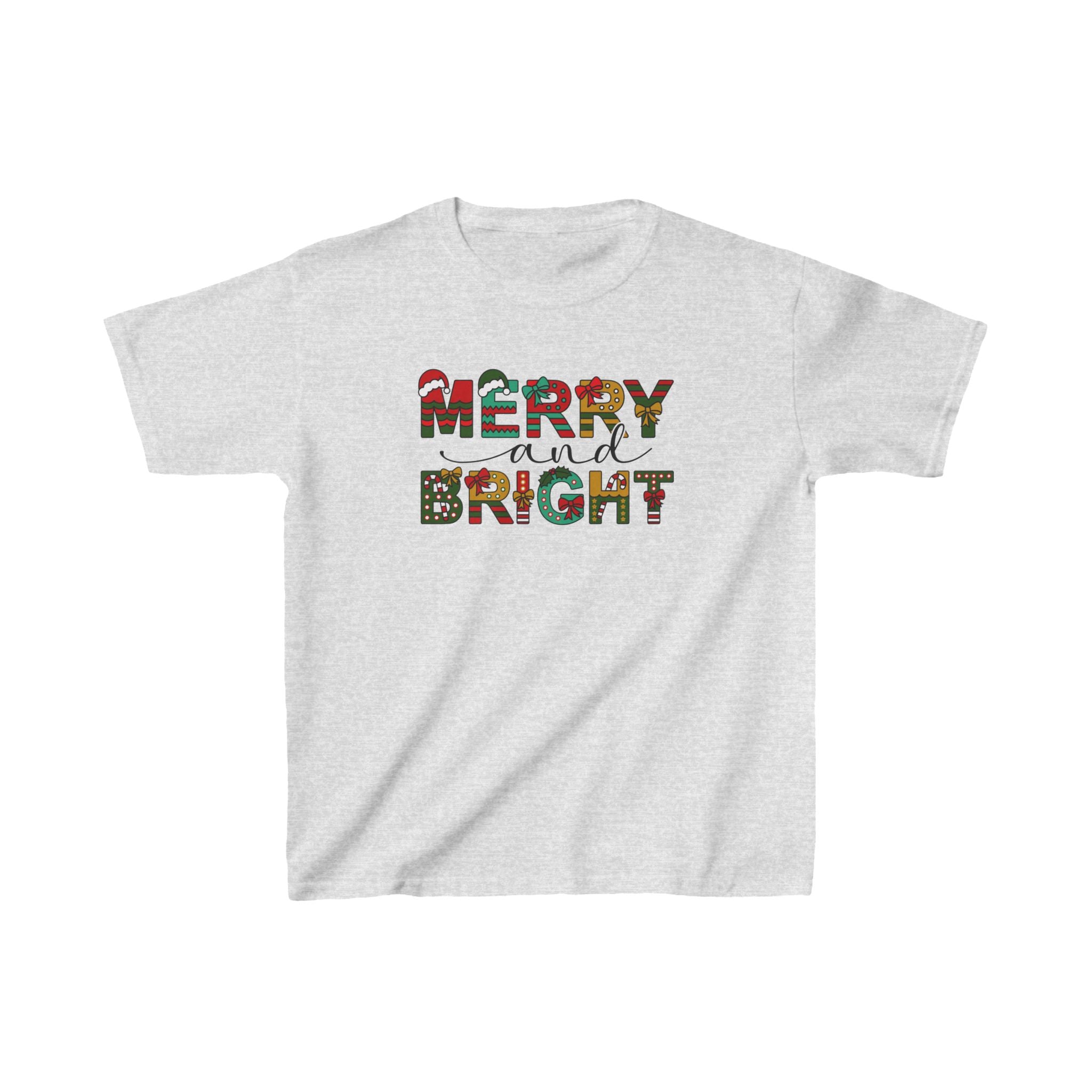 Merry And Bright Christmas Kids Tee