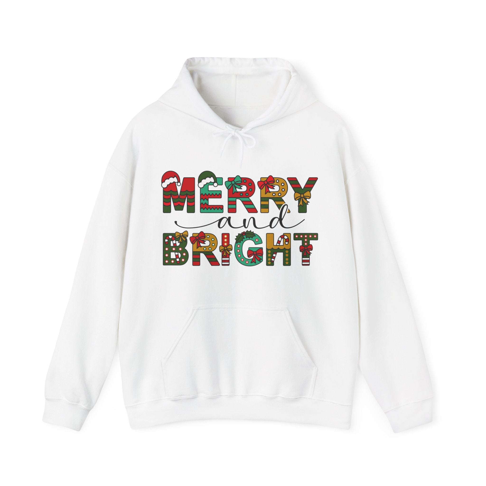 Merry And Bright Hooded Sweatshirt