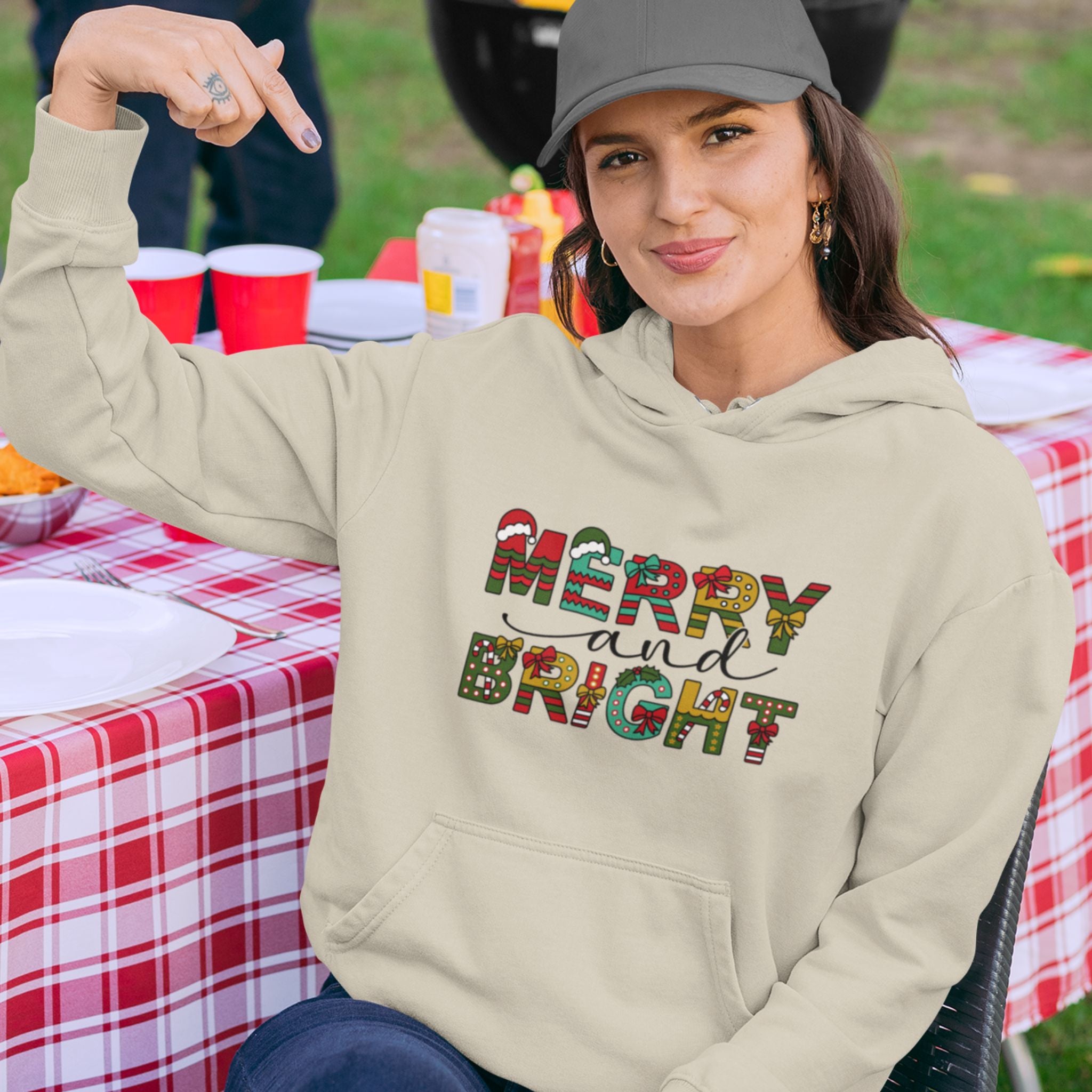 Merry And Bright Hoodie