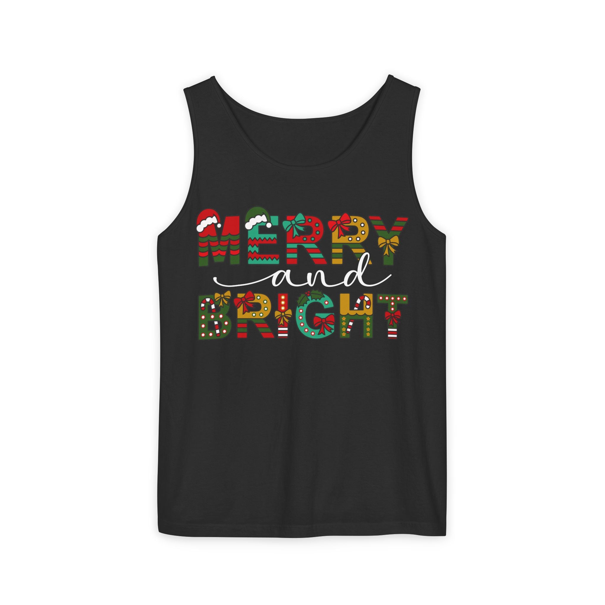 Merry and bright Christmas Tank Top