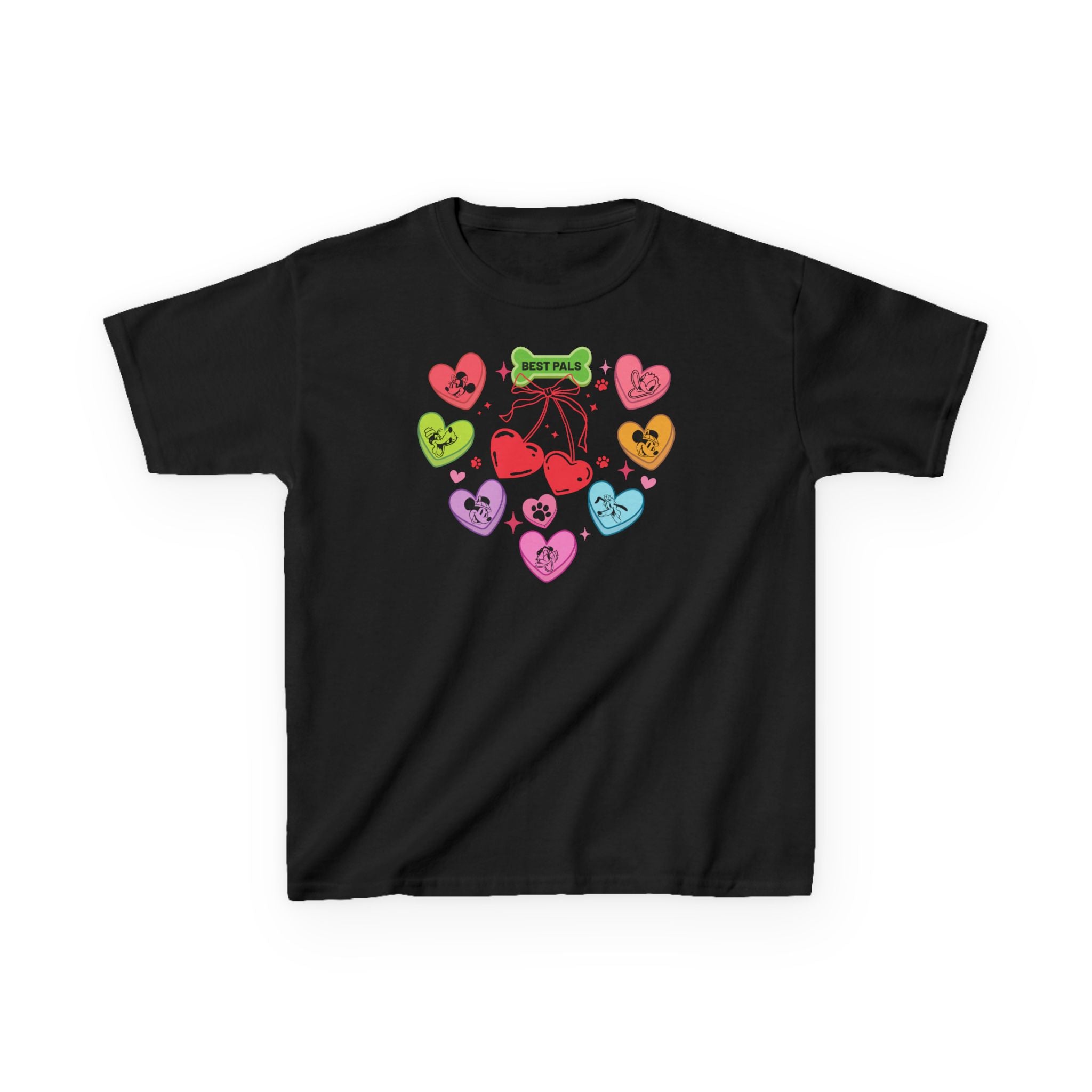 Mickey And Friends Candy Hearts Kids T-Shirt