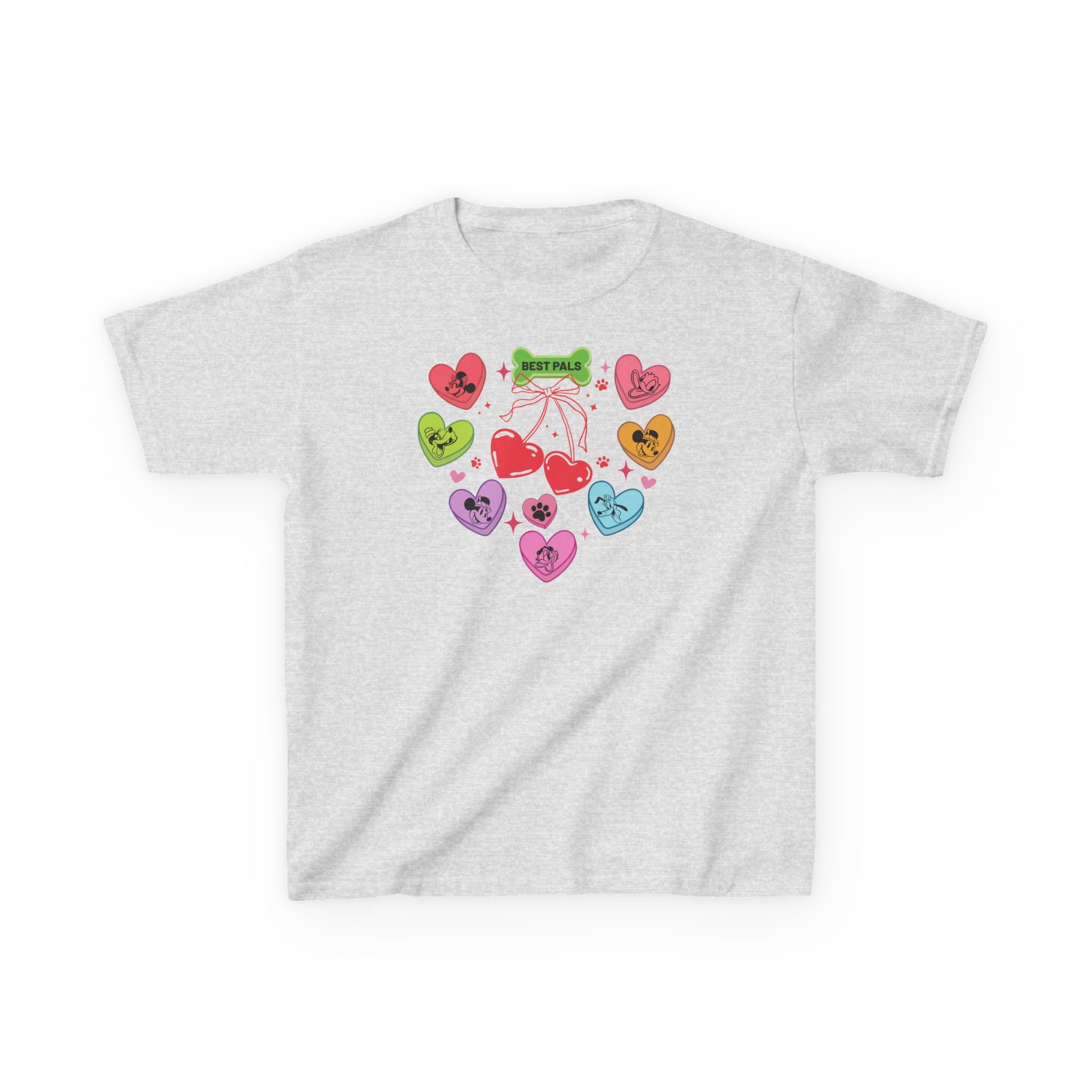 Mickey And Friends Candy Hearts Kids Tee