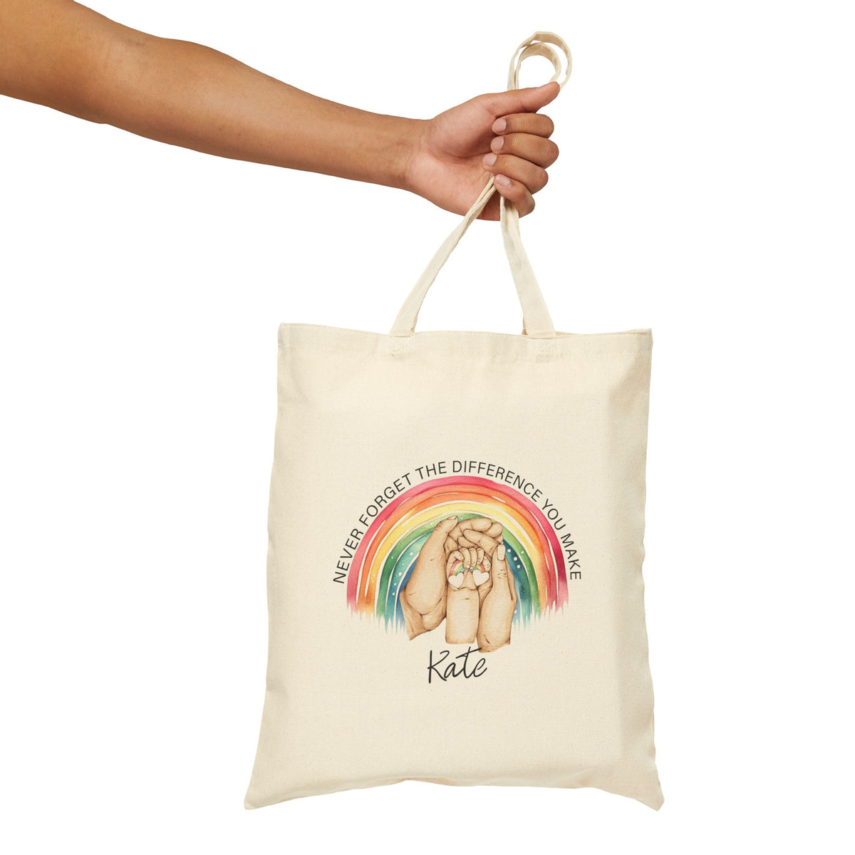 Never Forget The Difference You Make Tote Bag