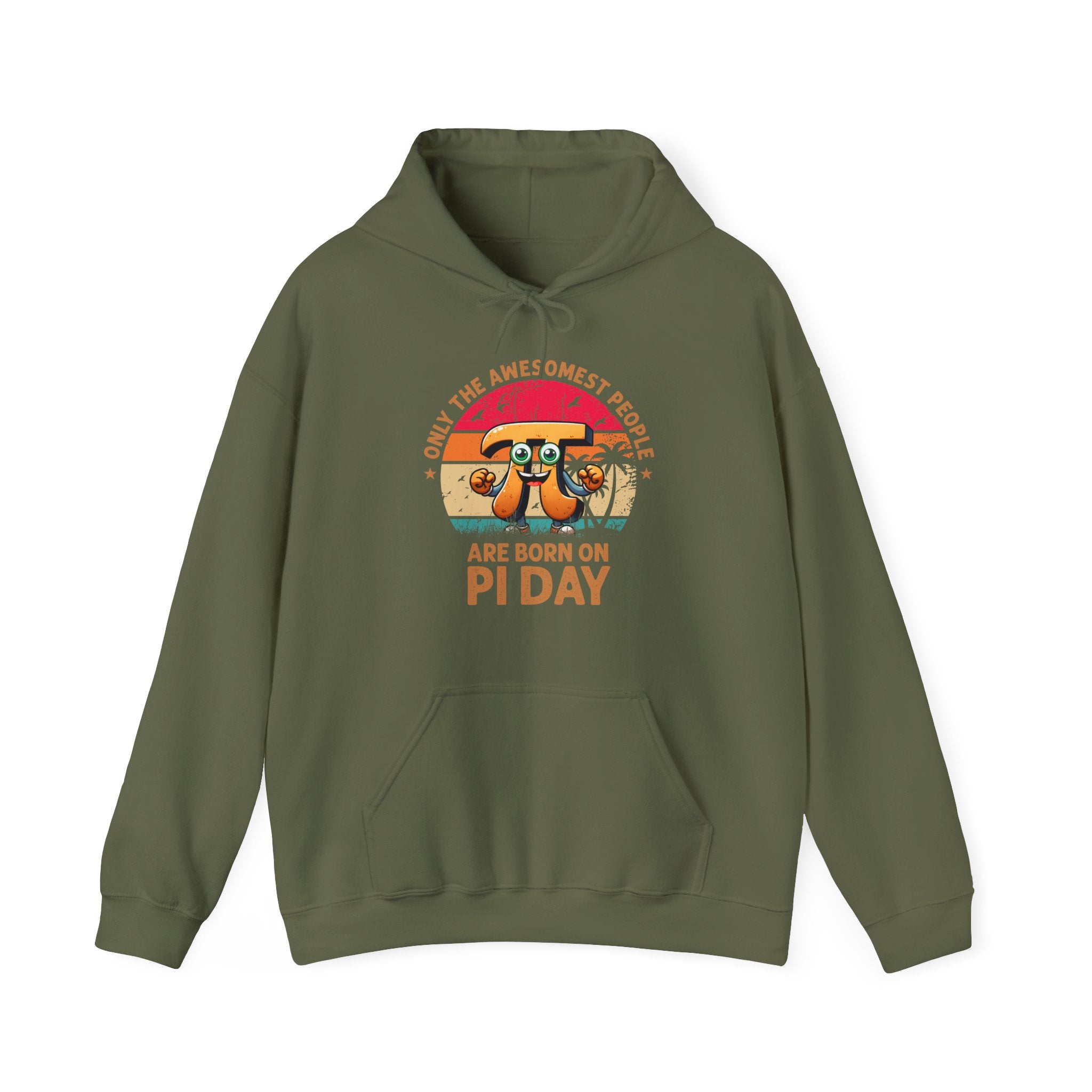Only The Awesomest People Are Born On Pi Day Hooded Sweatshirt