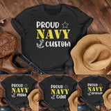 Personalized Proud Navy Family Shirt