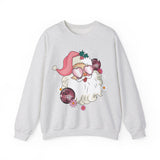 Pink Santa Retro Christmas Sweatshirt