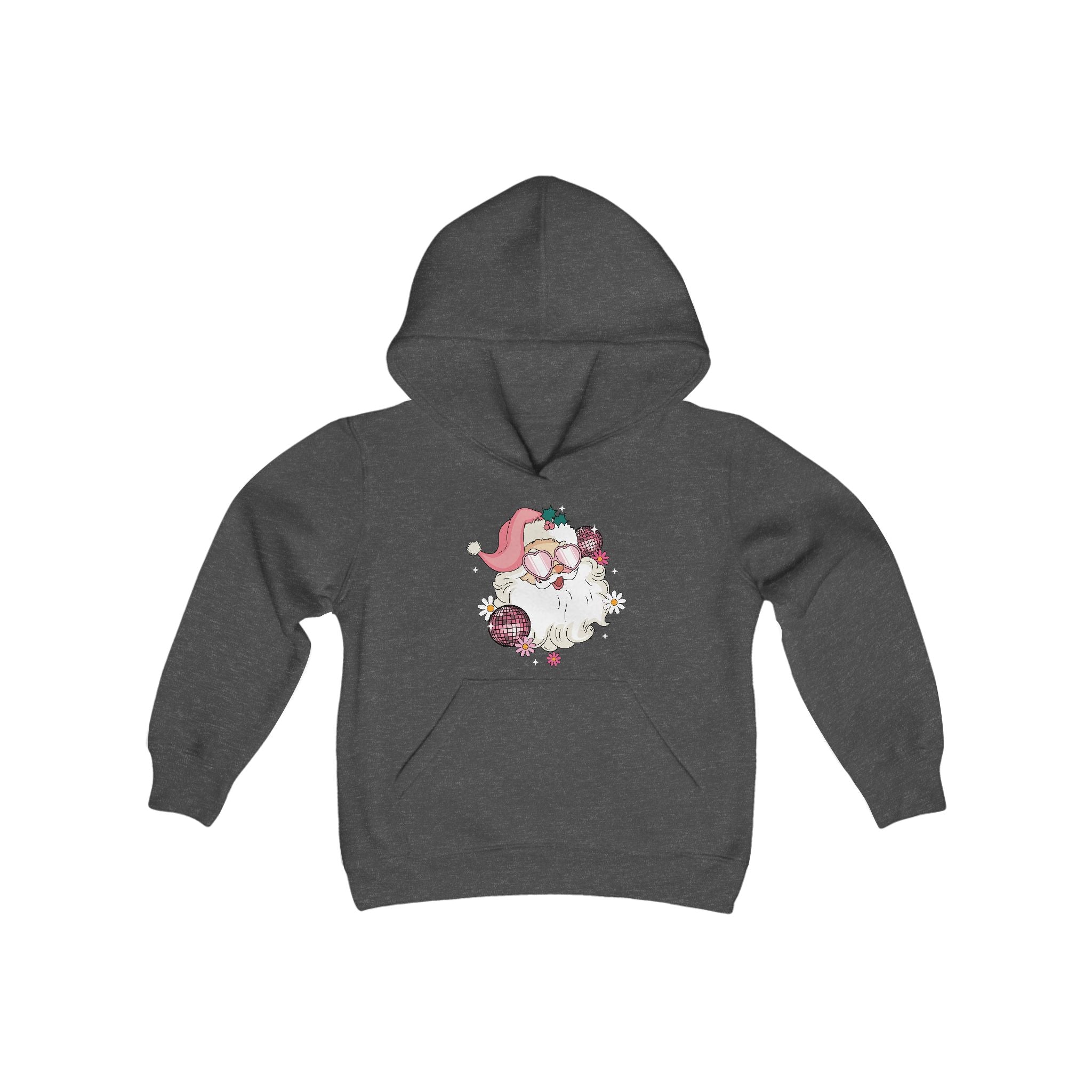 Pink Santa Youth Hoodie