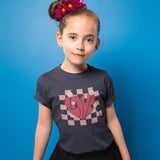 Retro Love Heart kids Tee