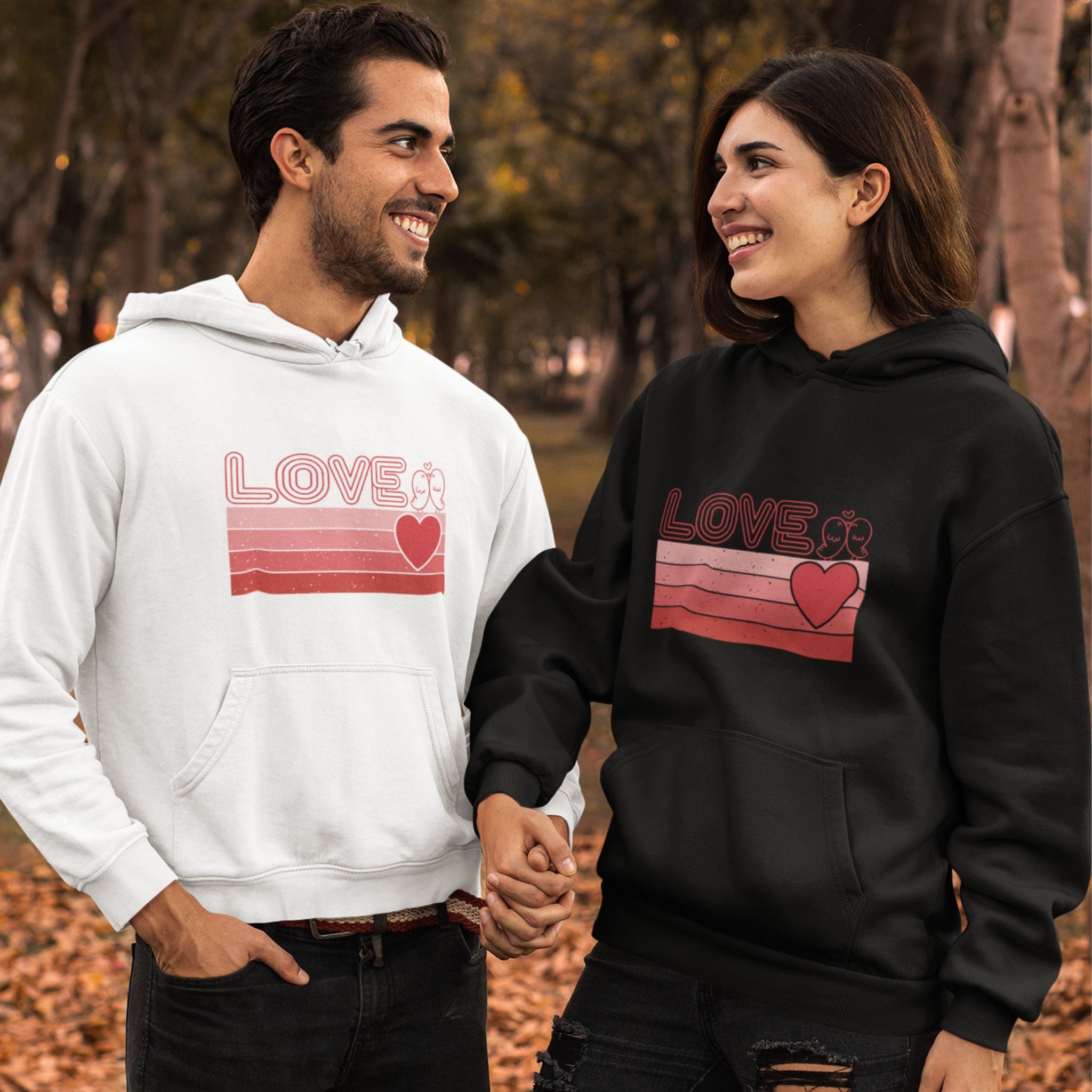 Retro Love Valentines Day Hoodie