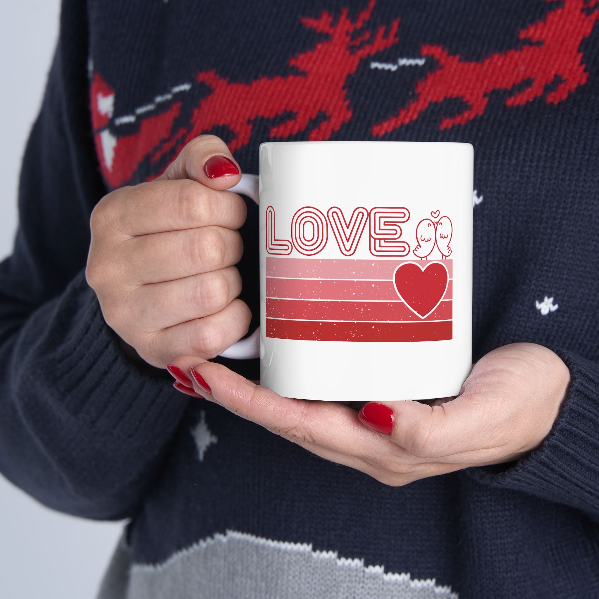 Retro Love Valentines Day Mug