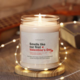 Smells Like Our First Valentine's Day Candle