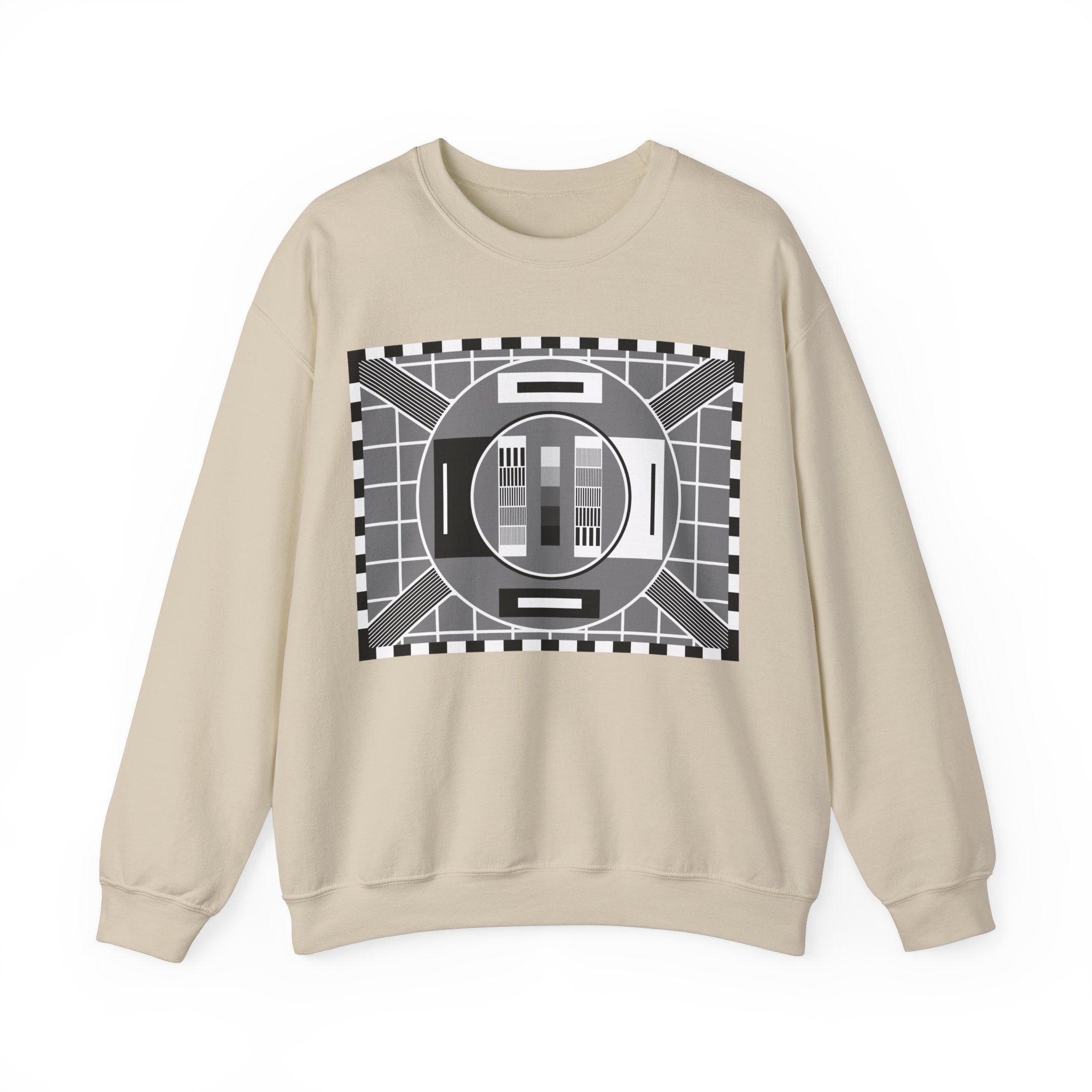 Television TV Video Test Pattern Vintage Sweater