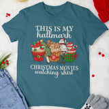 This Is My Movie Watching Tshirts, Hallmark Christmas Movies Sweatshirt, Holiday Spirit Shirts, Cute Christmas Shirt, Matching Gift for her