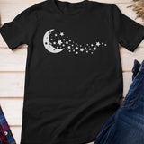 Moon Stars Shirt, Night Sky Shirt, Moon T Shirt, Crescent Moon, Moon Phase Shirt, Moon Tee, Astronomy Shirt, Moon Stars Tee