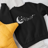 Moon Stars Sweatshirt, Night Sky Shirt, Moon Shirt, Crescent Moon, Moon Phase Sweatshirt, Moon Tee, Astronomy Shirt, Moon Stars Tee