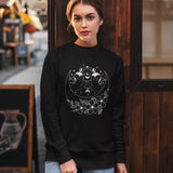 Mystical Moon Phase Witch Hands Sweatshirt, Moon Phase Shirt, Celestial Shirt, Floral Moon Phase Tee, Boho Shirt, Moon Gift Shirt For Woman