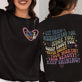 Let Them Misunderstand You Sweatshirt, Let Them Shirt, Motivational Shirt, Let Them Sweatshirt, Trendy Back Shirt, Mental Health Shirt, Sarcastic