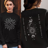 Total Solar Eclipse Sweatshirt, Path of Totality, Countdown to Totality, Celestial Shirt, Astronomy Sun Shirt, Moon Phases Shirt