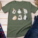 Cute Ghost Black Cats Halloween Shirt Ghost Cat Halloween Tee Cat Lover Gift Spooky Season Shirt Halloween Gift Cats Owner