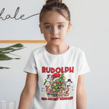 Vintage Rudolph Shirt Gift For New Year, Kids Christmas Shirt, Christmas Reindeer Tshirt, Christmas Cartoon Sweater, Retro Xmas Sweatshirt