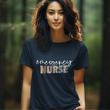 Floral Emergency Nurse Shirt, Emergency Nurse T-Shirt, Emergency Room Nurse Tshirt, Emergency Department Gift For New Er Nurse