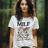 Retro Feline Tshirt, Funny MILF Cat Shirt, Cottagecore kitty Tee, UNISEX T-shirt, Man I love Felines Shirt, Girlfriend gift