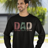 Dad The Veteran The Myth The Legend Sweatshirt, Farhers Day Gift, Military Dad Shirt, Army Dad Shirt, Hero Dad Shirt